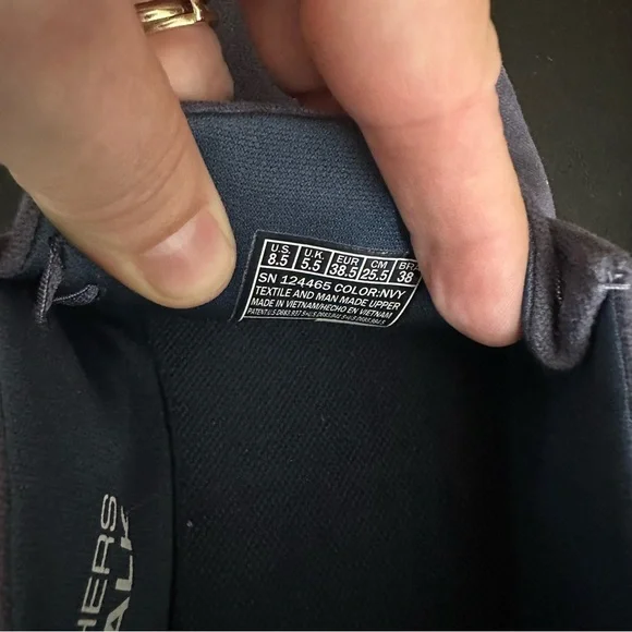 Skechers Women's Go Walk Chukka Shoes Blue Air Cooled Goga Mat Slip On Size 8.5 - Picture 9 of 9